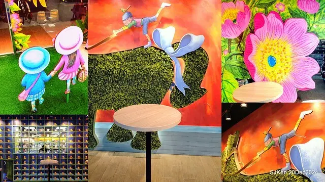 Hi-Life Convenience store Hsinchu river branch store with Jimmy painting theme store,  新竹 Hi-life 護城河畔幾米主題店 by SJKen , Dec 20, 2024.