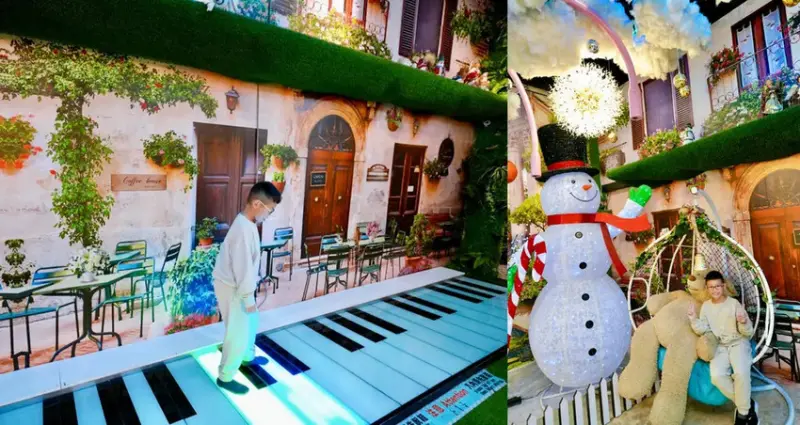 台中親子景點「約客&厚禮 築夢手創館」，粉紅芭比廣場、冰雪奇