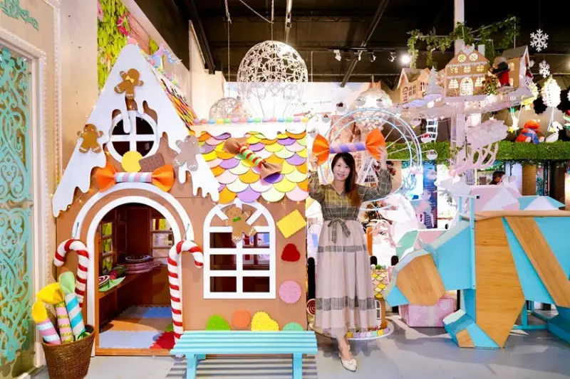台中親子景點「約客&厚禮 築夢手創館」，粉紅芭比廣場、冰雪奇