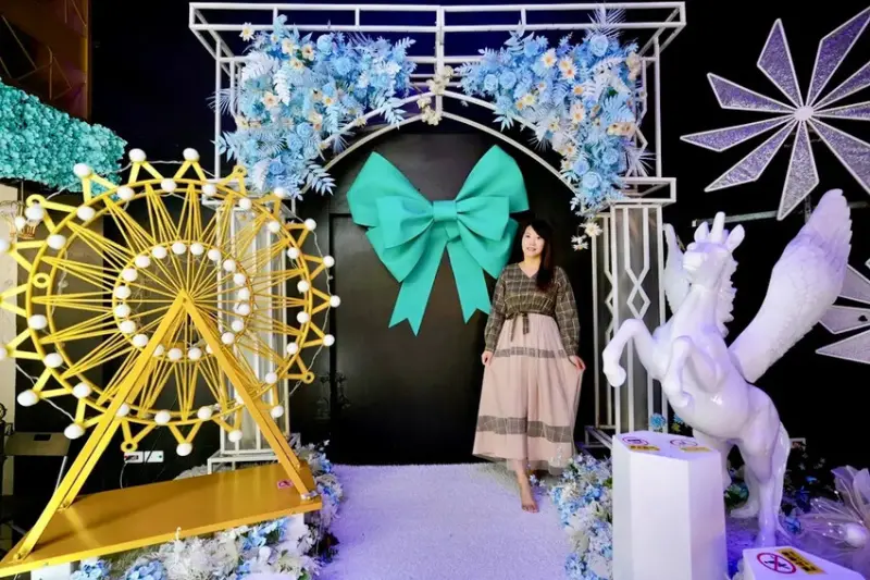 台中親子景點「約客&厚禮 築夢手創館」，粉紅芭比廣場、冰雪奇