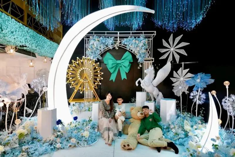 台中親子景點「約客&厚禮 築夢手創館」，粉紅芭比廣場、冰雪奇