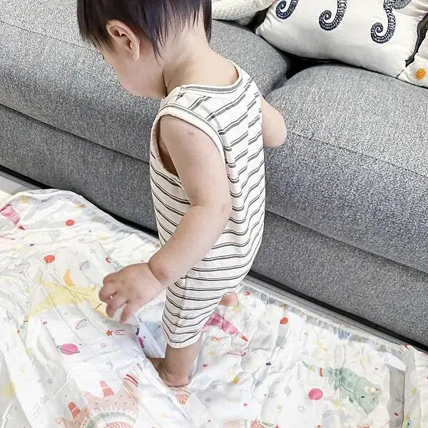 新手媽咪│兒童午睡墊推薦：伯尼寢具－60支天絲兒童睡墊三件組