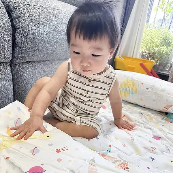 新手媽咪│兒童午睡墊推薦：伯尼寢具－60支天絲兒童睡墊三件組