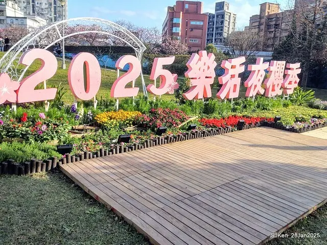 2025內湖樂活公園夜櫻季(Cherry Blossoms exhibition at Naihu park, Taipei, Taiwan,  by SJKen, Jan 28, 2025)