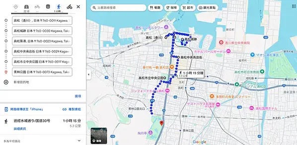【日本四國自由行】6大高松香川車站附近景點推薦│高松散步地圖