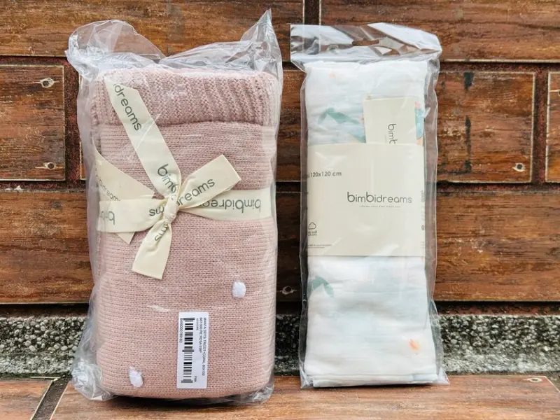 【奇哥】bimbidreams針織珊瑚絨雙面毯｜bimbid