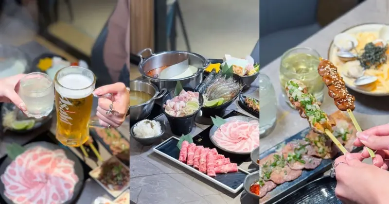 台北市中山區吃火鍋還能點隔壁串燒？中山區特色鍋物、居酒屋餐廳 一緒旭鍋 - 安妮 Anny