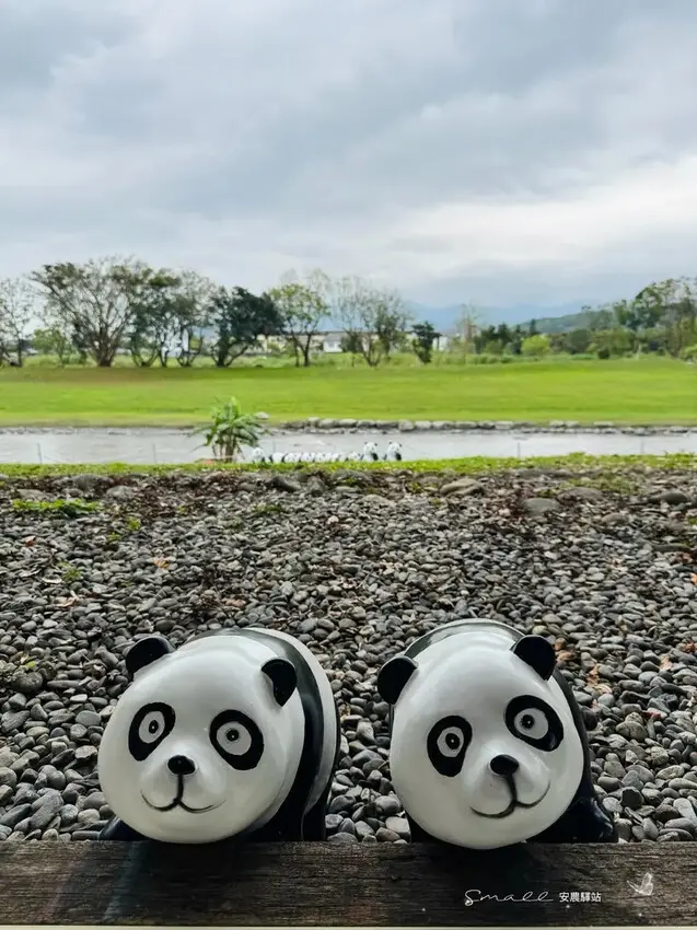 【安農溪驛站】超萌貓熊藝術裝置現身安農溪畔，快來拍照打卡遛小
