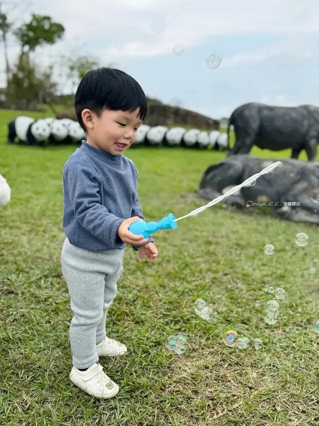 【安農溪驛站】超萌貓熊藝術裝置現身安農溪畔，快來拍照打卡遛小