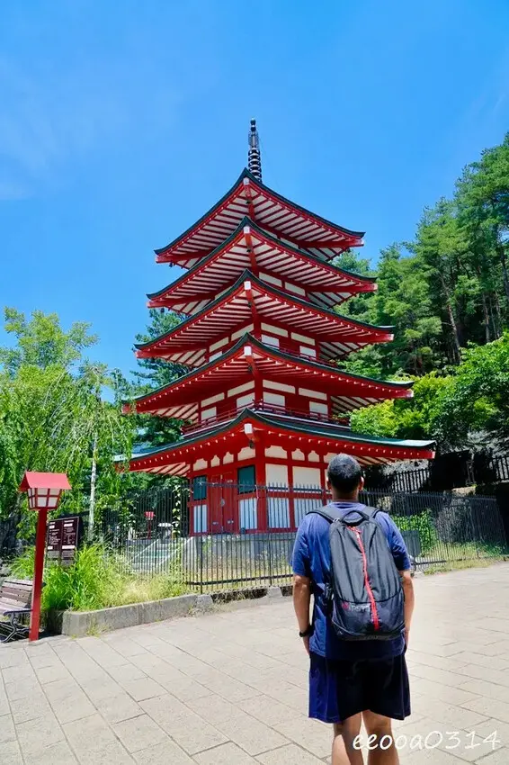 河口湖自駕遊「新倉山淺間公園、富士淺間神社」，賞富士山絕佳景