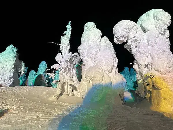 [日本藏王]冬季限定藝術大自然神秘奇景。百萬雪怪出沒~藏王樹