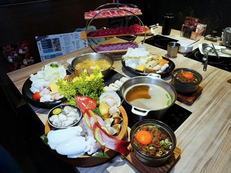 台中市沙鹿區自助菜吧吃到飽，高品質肉品海鮮必吃推薦｜十二段鍋物堂沙鹿店