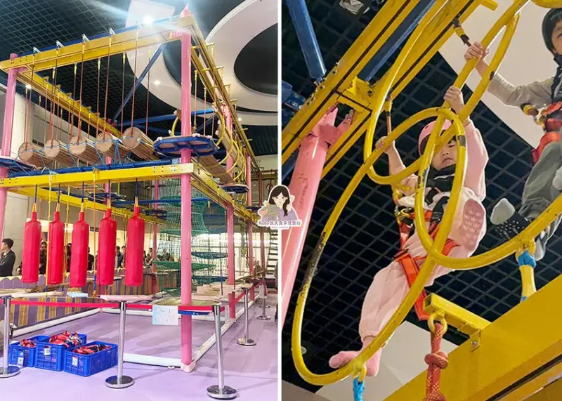 【台中親子館】台中麗寶Fun樂星球-占地超大，超高溜滑梯衝進
