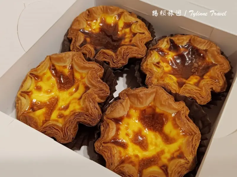 捷運中和站甜點！LISA BAKERYx蛋塔先生，必買千層可頌蛋塔 。