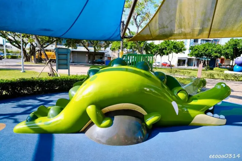 屏東遛小孩好去處「勝利動物溜滑梯公園」，8座超萌動物溜滑梯免