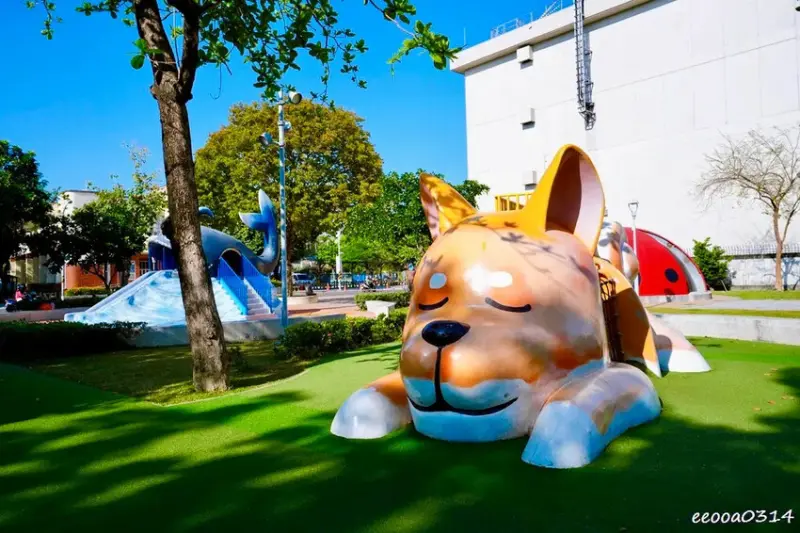 屏東遛小孩好去處「勝利動物溜滑梯公園」，8座超萌動物溜滑梯免