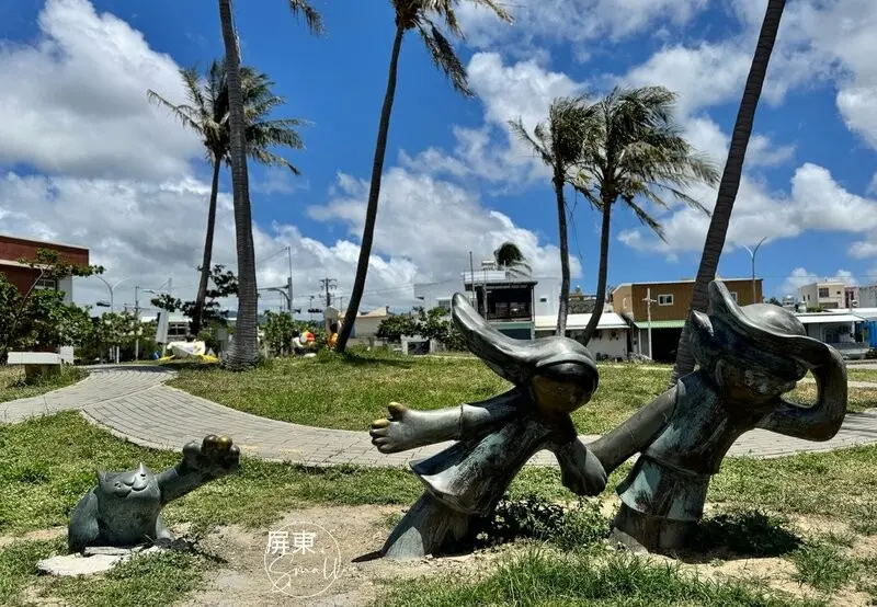 超萌巨型小可愛【看海美術館_怪獸代班】，順遊絕美枋山石礁海岸