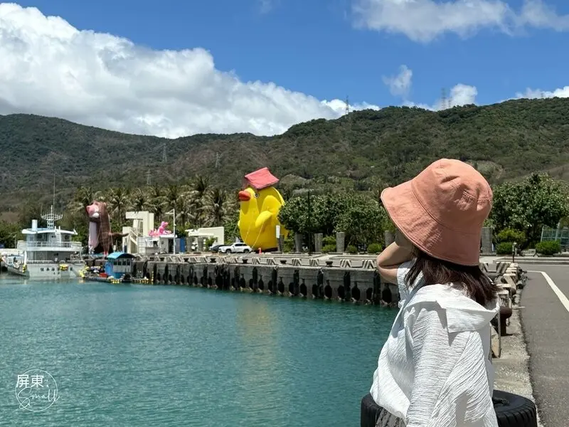 超萌巨型小可愛【看海美術館_怪獸代班】，順遊絕美枋山石礁海岸