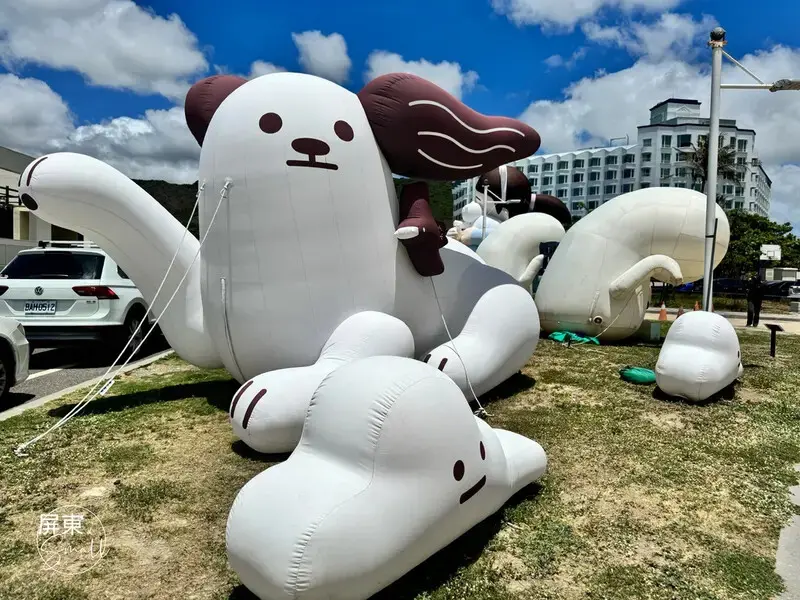 超萌巨型小可愛【看海美術館_怪獸代班】，順遊絕美枋山石礁海岸
