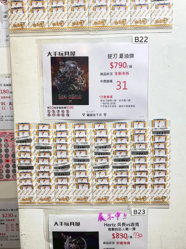 高雄一番賞推薦【大手玩具屋】自製一番賞配率好，一抽就中櫻桃哭