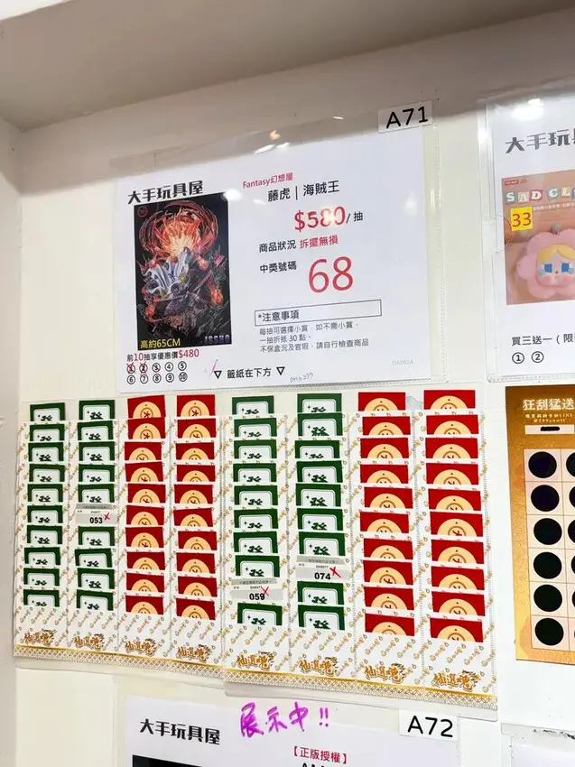 高雄一番賞推薦【大手玩具屋】自製一番賞配率好，一抽就中櫻桃哭