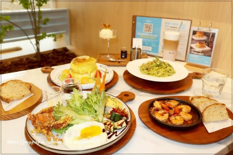 台北市松山區【成真咖啡】台北微風廣場店~美味成真雙人套餐 台北咖啡廳推薦 台北早午餐推薦 全日型咖啡廳