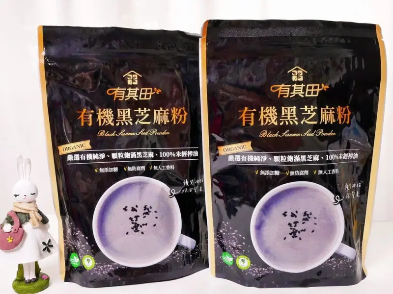 ｜黑芝麻粉推薦｜有其田 有機黑芝麻粉．細緻好沖泡．多種健康吃