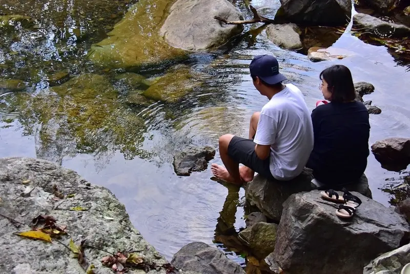【猴洞坑瀑布】上層水潭