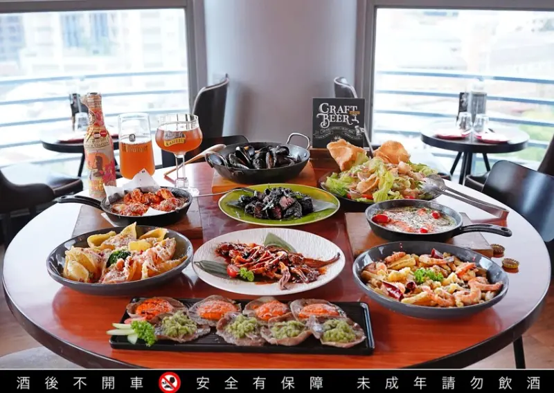 新北市板橋區新北市板橋區板橋高空景觀餐酒館｜ABV閣樓餐酒館板橋府中店 西蘇門答臘美食月 異國料理、300＋精釀啤酒