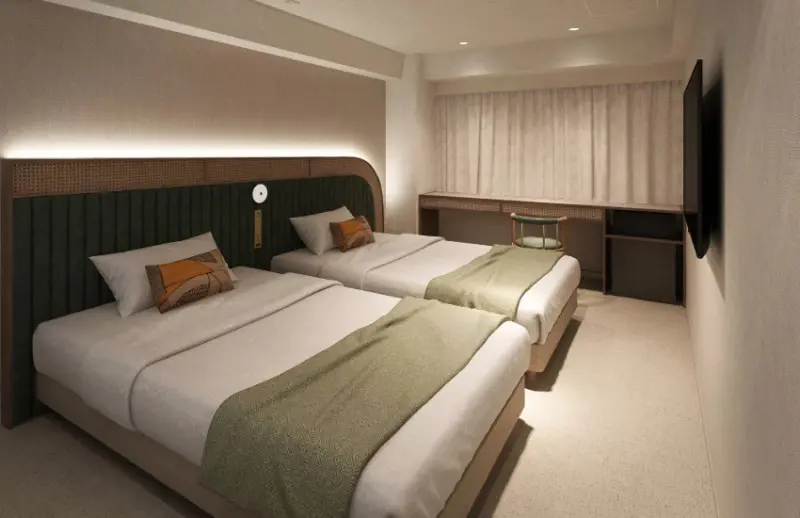 大阪絕美飯店再加一！長居公園運動系飯店健身房、三溫暖、瑜伽室隨你用。