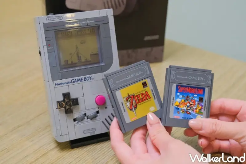 樂高Game Boy神還原！任天堂Game Boy神還原，薩爾達傳說 超級瑪利歐卡帶必收藏。