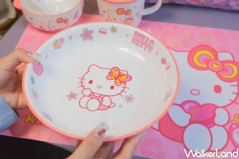 Kitty餐具滿額就送！Global Mall三麗鷗Kitty會員禮6款，中和Kitty快閃店必衝。