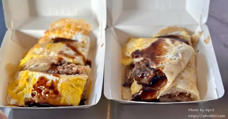 台中建國市場排隊美食！超Q彈坤明粉漿蛋餅，在地人激推的古早味台中早餐。