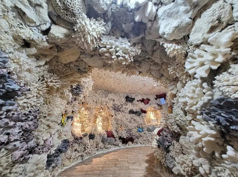 【石門珊瑚貝殼廟】十八羅漢洞