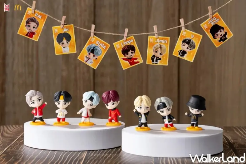 BTS麥當勞公仔！麥當勞限定版TinyTAN盲盒加價購，ARMY吃麥當勞抽起來。