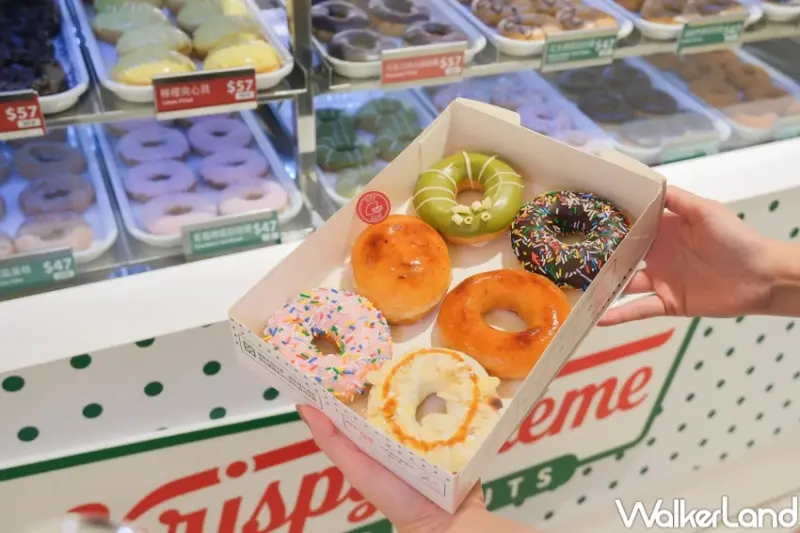 烤布蕾甜甜圈快閃16天！Krispy Kreme烤布蕾甜甜圈，加碼烤布蕾夾心貝開吃。