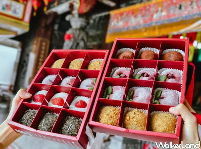 高雄伴手禮推薦！睿家米大福鹽埕店高雄鹽埕 壽桃麻糬夯翻天，拜土地公也能這麼萌。