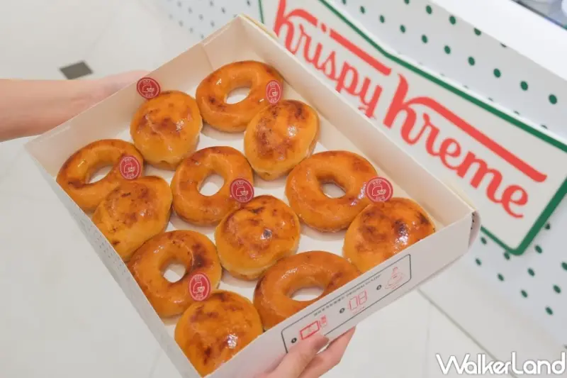 烤布蕾甜甜圈快閃16天！Krispy Kreme烤布蕾甜甜圈，加碼烤布蕾夾心貝開吃。