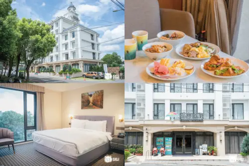 福容徠旅水里. 南投水里住宿新地標，白色城堡插旗山城，走路十分鐘到車站 - 莎笠，小日子