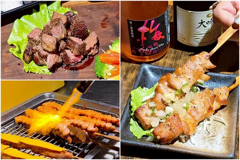 在地達人帶路！春花炭火串燒，日式氛圍，明太子串燒、嫩肩牛排，晚餐小酌的好去處！！