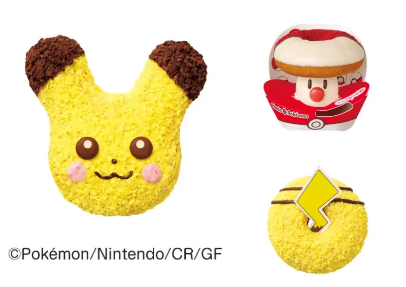 Mister Donut x 寶可夢回歸了！皮卡丘尾巴甜甜圈必吃、日本限定，謎擬Q、哎呀球菇也都有。