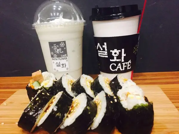 捷運板橋站✿雪花咖啡 snow flower✿ 韓式咖啡館! 超道地韓式料理與飲品~彷彿置身首爾呀!