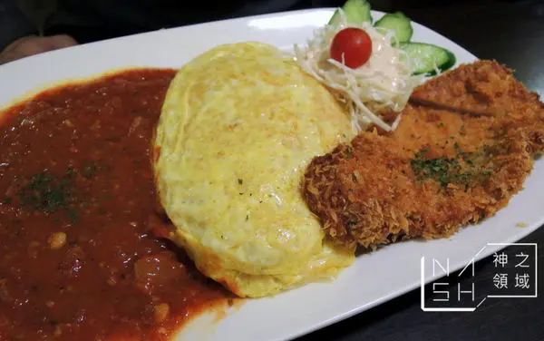 [捷運士林美食] Nash 吃 歐品香廚 懷念高中補習日子的豬排蛋包飯