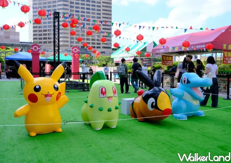 寶可夢夜市快閃台北101！免費玩5大遊戲再送小禮物，皮卡丘見面會。