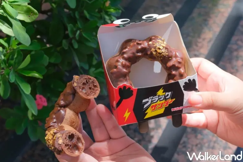 雷神巧克力甜甜圈！Mister Donut聯名雷神巧克力，萬聖節買5送1吃甜甜圈。
