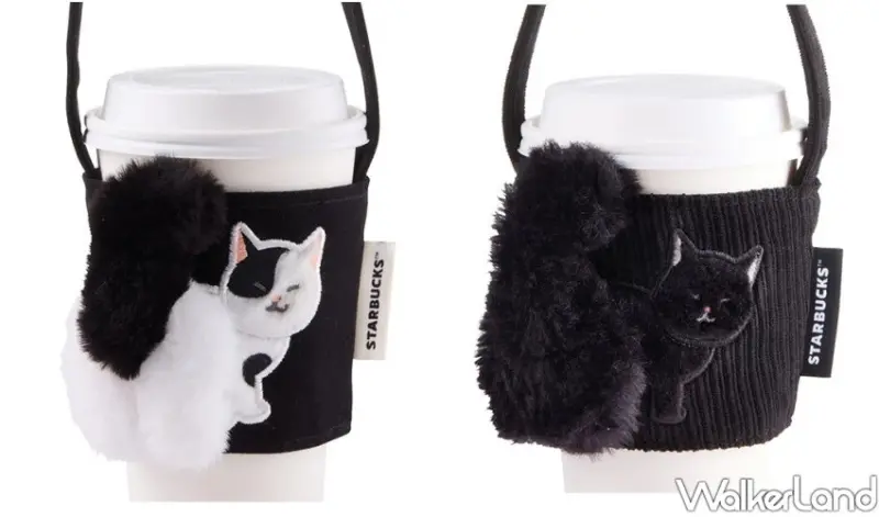 星巴克萬聖節新品！黑貓尾巴飲料提袋、芝麻杏仁豆腐星冰樂，有買一送一喝。