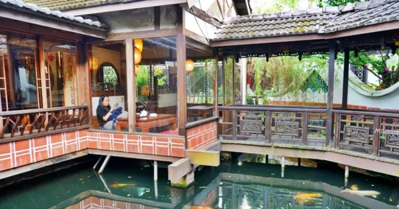 中壢不限時茶藝館推薦！中式庭園友竹居茶藝館，寵物友善約會聊天首選。