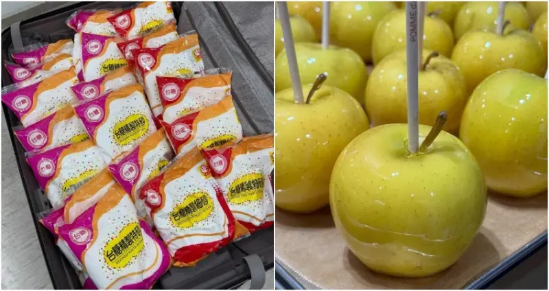 行李箱裝砂糖的「蘋果糖」快閃信義區！東京林檎製飴所快閃，新光A11日本展開吃。