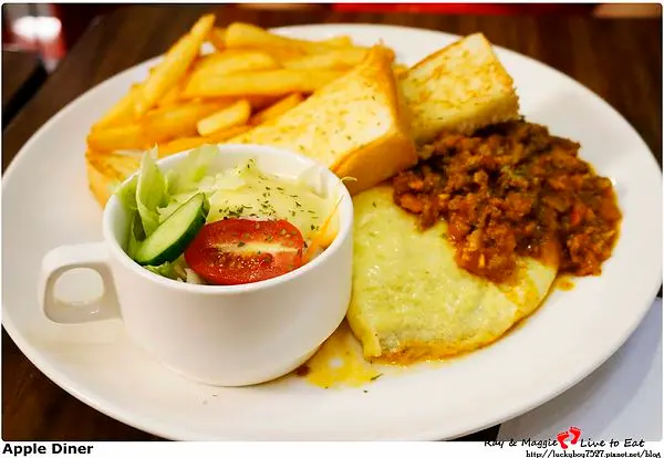 [台北公館] Apple Diner - Brunch 招牌蛋捲&好吃義大利麵 咖啡/早午餐