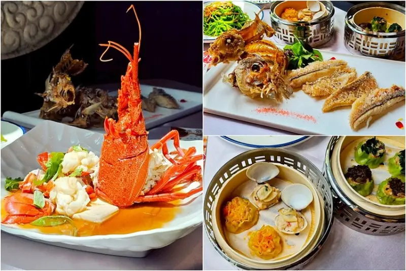 台中人氣印月餐廳｜推平日限定４人套餐、水姑娘活體龍蝦、立鱗燒、燒賣、桌邊炒冰等特色料理美味又飽足。